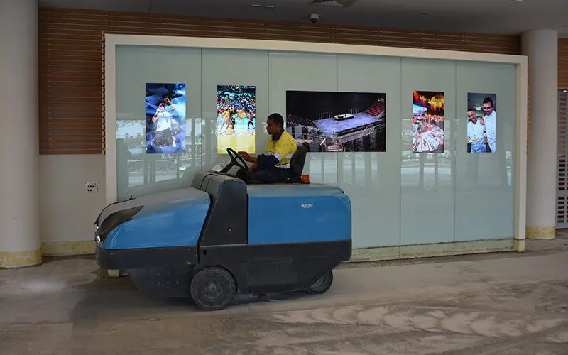 Sweeping indoors on the Gold Coast
