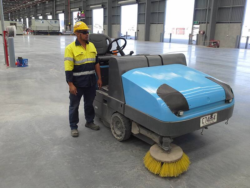 26 Getting Ready To Sweep A Factory, Wombat Sweepers