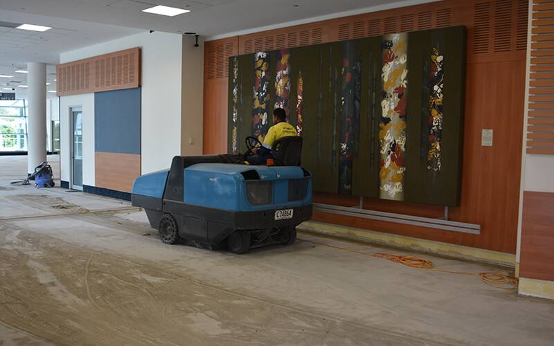Sweeping Dust Construction Site - Construction Cleaning Services